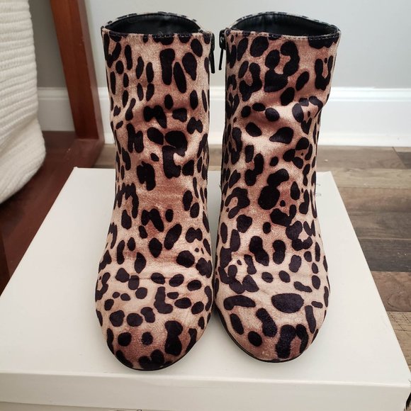 A New Day for Target Leopard Print Bridget Ankle Boots, Size 7 - Picture 1 of 14